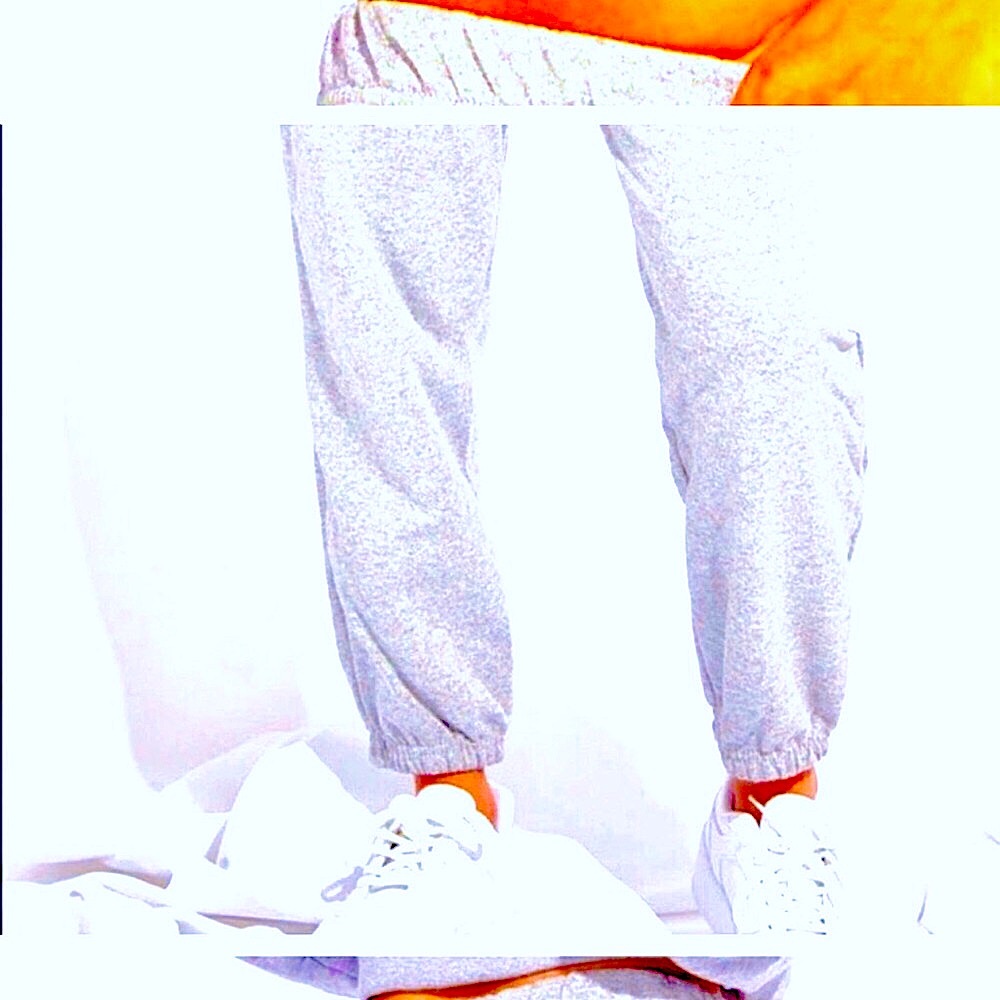Gray sweatpants new side pockets super comfortable, elasticized bottom